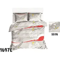 Kokvilnas gultasveļa 160X200 1697E pelēks patriotiskais ērgļa balts karogs 551N 1946196