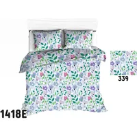Kokvilnas spilvendrāna 40X60 1418E piparmētru pļavas ziedi magones zaļa violeta rozā 339N 1943911