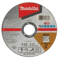 Makita-Akcesoria korunda disks metāla un nerūsējošā tērauda griešanai 115/22.23/1.0Mm Makita E-03034