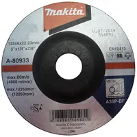 Makita-Akcesoria metāla slīpēšanas disks, 125/22,23/6,0 mm, Makita A-80933