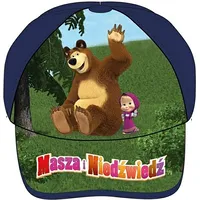Masha and the Bear beisbola cepure 54 tumši zila 6911 zēnu kokvilnas 5200014