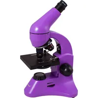 Mikroskops ar Eksperimentālo Komplektu K50 Levenhuk Rainbow 50L Plus Violētā krāsā 64X - 1 Art651602