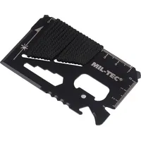 Mil-Tec - Survival Card with Paracord and Pouch Black 15408102 