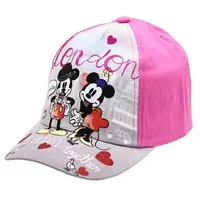 Mini Mickey Mouse beisbola cepure London Minnie 52 rozā 8589 Min-Cap-031-A-52