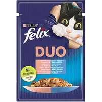 Purina Nestle Felix Fantastic Duo with salmon and sardine in jelly - wet cat food 85G Art1114046
