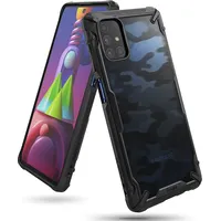 Ringke Izturīgs, pastiprināts korpuss Galaxy M51 Fusion X Camo telefonam, melns 8809758106956