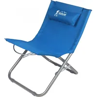 Royokamp Leżak fotel plażowy składany niebieski 1036014