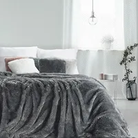 Sega gultas pārklājs 170X210 tērauda pinkains pleds Tiffany 1171209