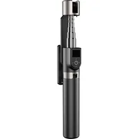 Selfie stick  telescopic pole with tripod Dudao F18B - black