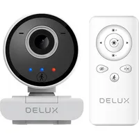 Smart Webcam with Tracking and Built-In Microphone Delux Dc07 White 2Mp 1920X1080P Dc07-W