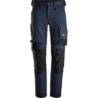 Snickers ērtas darba bikses ar ceļgalu kabatām, vīriešiem, tumši zils un melns, 46 izmērs, 6341 streig Allroundwork 63419504046