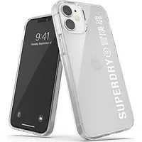 Superdry Snap iPhone 12 mini Clear Case biały white 42593