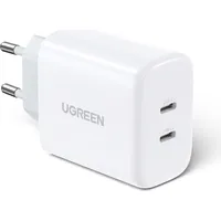 Ugreen charger 2X Usb Type C 40W Power Delivery white 10343