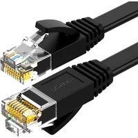 Ugreen Plakans Rj45 Ethernet kat. Kat. Lan ielāpu vads. 6 0.5M melns 6957303851720