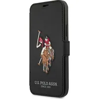 Us Polo Usflbkp12Lpugflbk iPhone 12 Pro Max 6,7 czarny black book Embroidery Collection