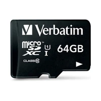 Verbatim  64 Gb Sd Micro Sdxc Class 10 With Adaptor V-44084