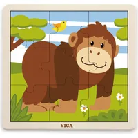 Viga Handy Wooden Puzzle Gorilla 9 elementi 51440