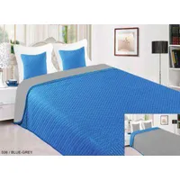 Vigo Ii gultas pārklājs 220X240  2X 40X40 036 zils pelēks 197123