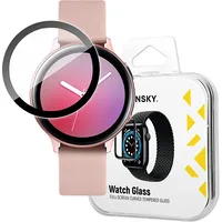 Wozinsky Hibrīds aizsargstikls priekš Samsung Galaxy Watch Active 2 44Mm melns 9145576261705