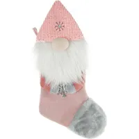 Ziemassvētku zeķu apavu elf dekorācija rozā balta Lussi 1 368736
