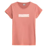 4F T-Shirt W H4Z21-Tsd023 pink H4Z21Tsd023Pudrowykoral