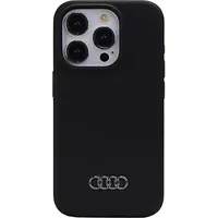 Audi Silicone Case iPhone 15 Pro 6.1 czarny black hardcase Au-Lsrip15P-Q3 D1-Bk Au-Lsrip15P-Q3/D1-Bk