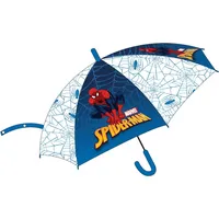 Bērnu lietussargs Spiderman Spider Man balts zils 6700 zēni automāts 5200057