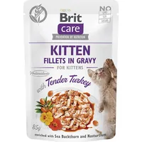 Brit Care Cat Kitten Tender Turkey Pouch - wet cat food 85 g Art1113785