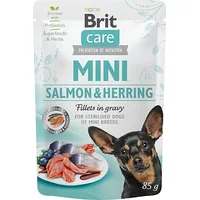 Brit Care Mini SalmonHerring Sterilised - Wet dog food 85 g Art1113038