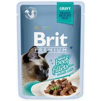 Brit Premium Gravy Beef - wet cat food 85G Art1114004