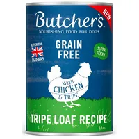 Butchers Original Tripe Chicken and Rumen Pate - wet dog food 400G Art1629333