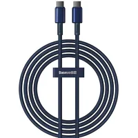 Cable Usb-C to Baseus Tungsten Gold, 100W, 2M Blue P10319800321-04