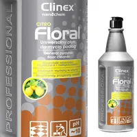 Clinex Grīdas tīrīšanas šķidrums bez svītrām, spīdums, Ziedu smarža - Citro 1L 77-896