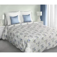Dekoratīvais gultas pārklājs 220X240 Cathy 01 balts un zils savārstījums 1160454
