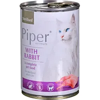 Dolina Noteci Piper Animals Sterilised with rabbit - wet cat food 400G Art1114064