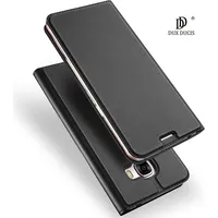 Dux Ducis Premium Magnet Case Grāmatveida Maks Telefonam Huawei Y6S  Honor 8A Melns Dux-Du-Sm-H8A-Bk