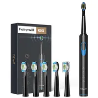 Fairywill Sonic toothbrush with head set Fw-E6 Black 6Eufwe66Bk