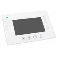 FF Wideodomofon monitor 7 cali kolorowy z pamięcią, dotykowy, biały, szkło Mk-08F