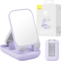 Folding phone stand Baseus with mirror Purple B10551501511-00