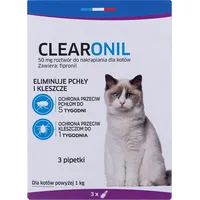 Francodex Clearonil - Flea and tick drops for cats 3 x 50 mg Fr179400