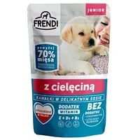 Frendi Junior Pieces in a delicate sauce with veal - Wet dog food 100 g Art1177925