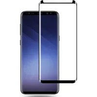Fusion Full Glue 5D Tempered Glass Aizsargstikls Pilnam Ekrānam Samsung G960 Galaxy S9 Melns Fsn-Tg5D-G960-Bk