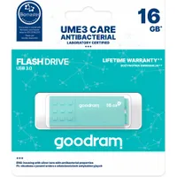 Goodram pendrive 16Gb Usb 3.0 Ume3 Care light green Ume3-0160Crr11