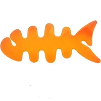 Hurtel Austiņu kabeļa organizators zivs formā, oranžs 9145576282199