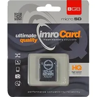 Imro memory card 8Gb microSDHC cl. 10  adapter Microsd10/8G Adp