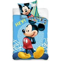 Kokvilnas gultas veļa 140X200 Mickey Mouse zila 0389 spilvendrāna 70X90 1450264