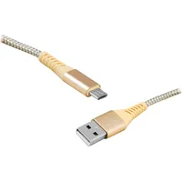 Ltc Ps Usb - microUSB kabelis, 1 m, zelta krāsā. Lx8574G
