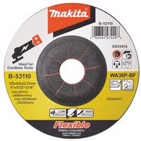 Makita-Akcesoria elastīgs slīpēšanas disks metālam 125/22,23/4Mm Makita B-53110