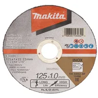 Makita-Akcesoria korunda disks metāla un nerūsējošā tērauda griešanai 125/22.23/1.0Mm Makita E-03040