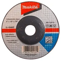 Makita-Akcesoria metāla slīpēšanas disks, 125/22,23/6,0 mm, Makita D-18465